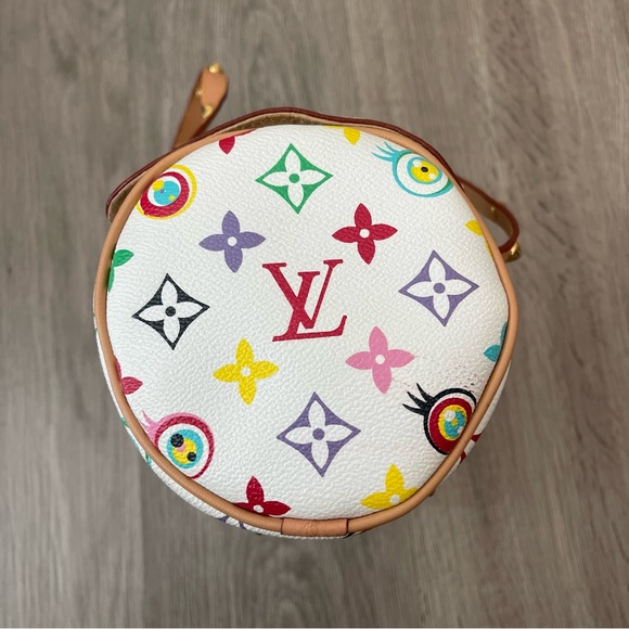 LV Marikami White Multicolor Monogram with studs bag - Picture 7 of 12